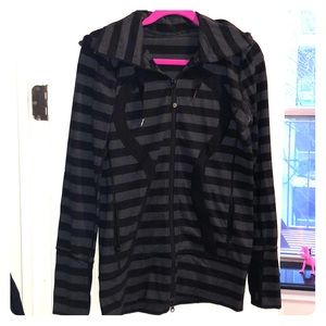 Lululemon Striped Zip Up Jacket